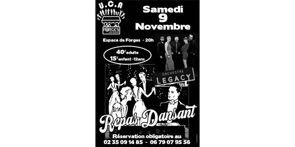 Repas dansant de l'UCA - Samedi 9 Novembre 2024